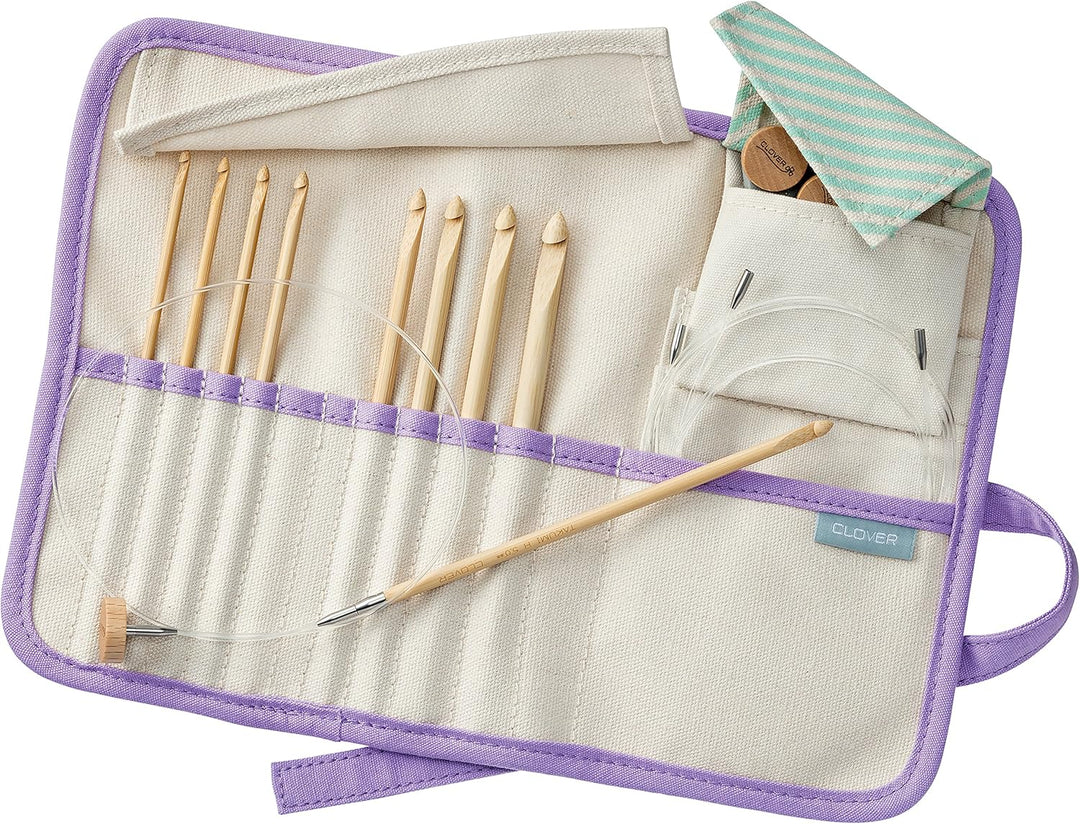 Clover Interchangeable Tunisian Crochet Hook Takumi Combo Set