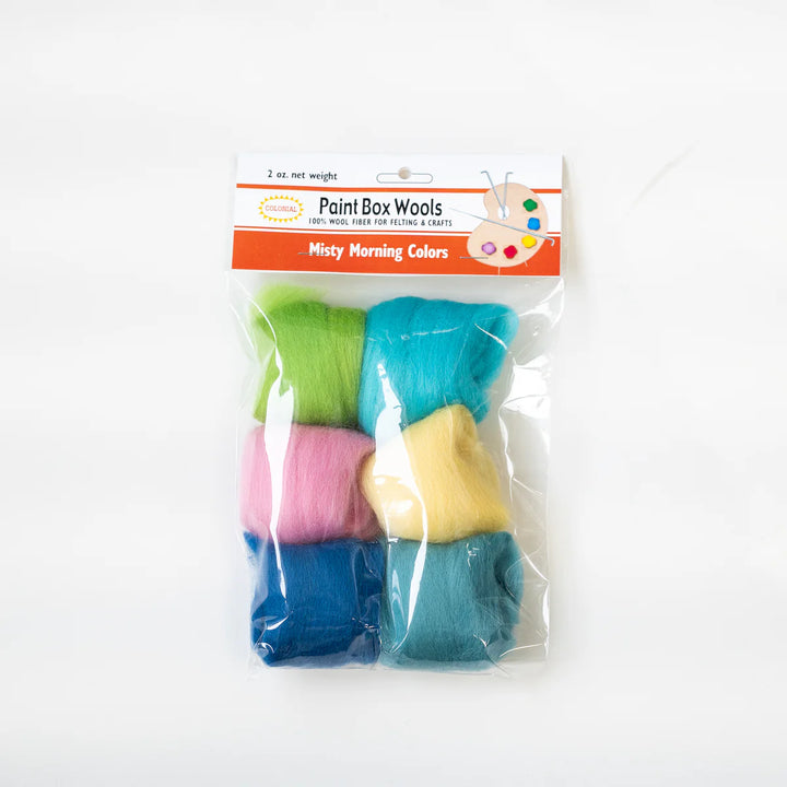 Colonial Paint Box Wools - 100% Wool Fiber for Felting and Crafts