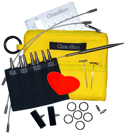 ChiaoGoo Twist Shorties Set #9-11 Circular Knitting Needles
