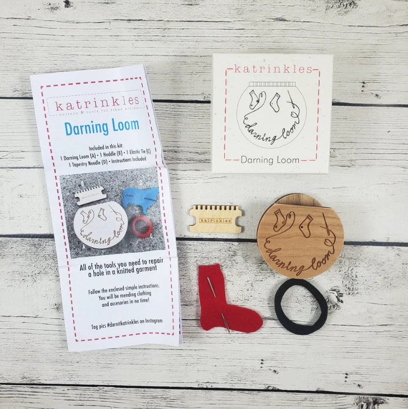 Katrinkles Wood Darning & Mending Loom Kit