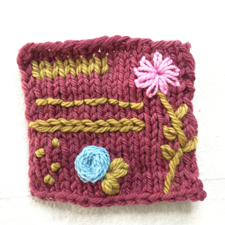 Embroidery on Knitted Fabric