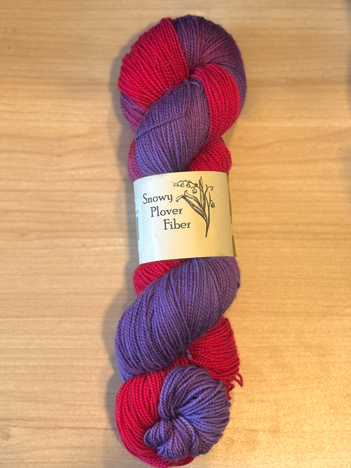 Snowy Plover Fiber 80% SW Merino / 20% Nylon Fingering 2-Ply