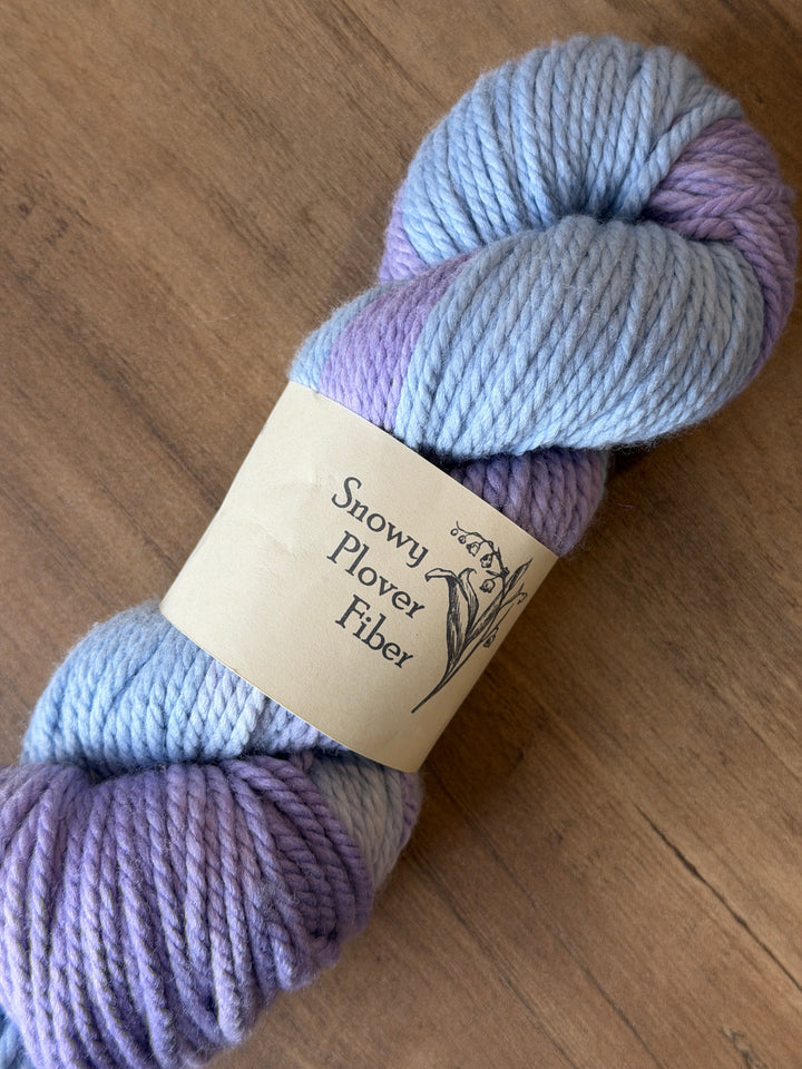 Snowy Plover Fiber 80% SW Merino / 20% Mulberry Silk - Bulky 3-Ply