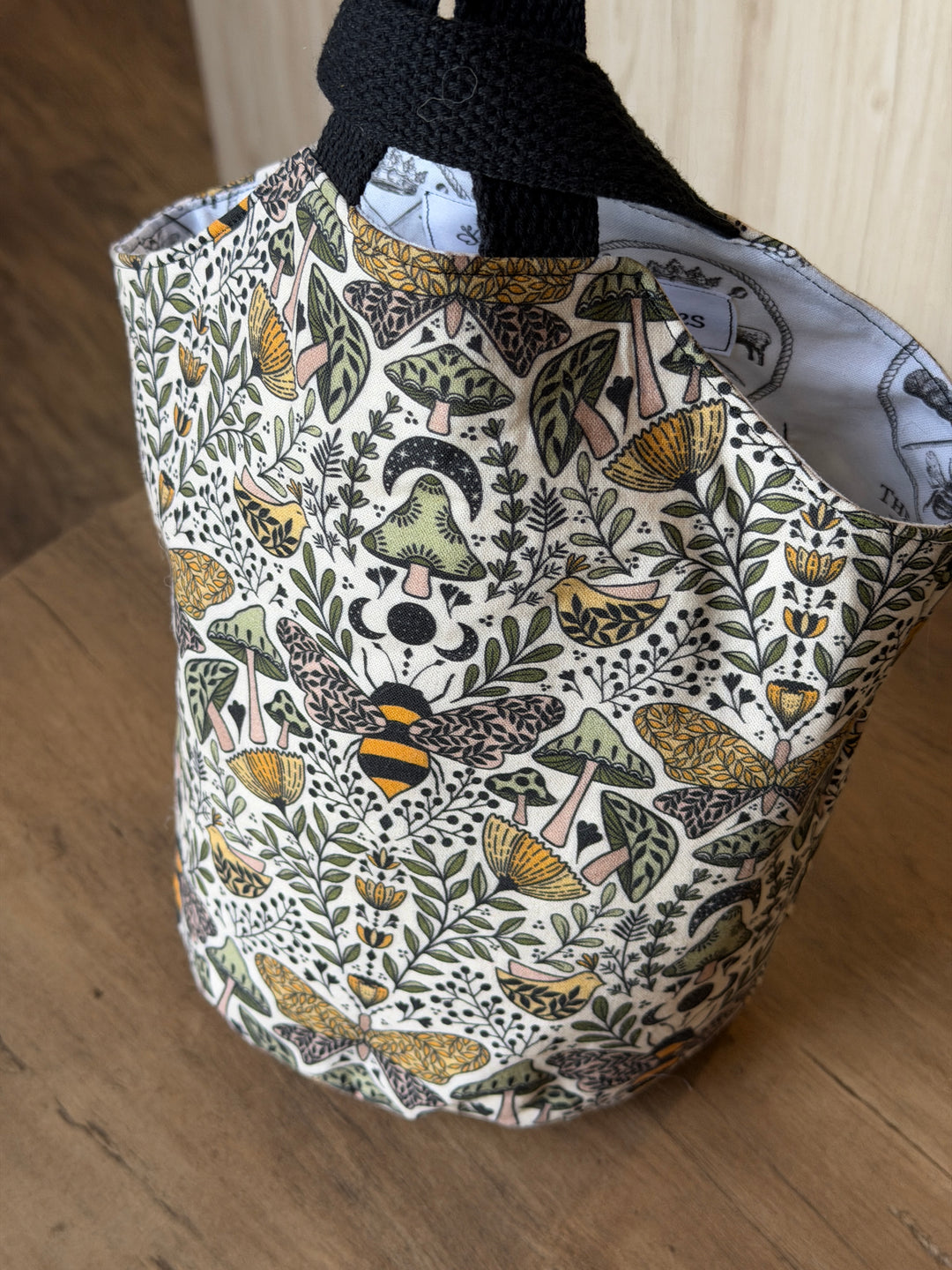 Small Bucket Bag - Legacy Royal Bee Yarn Company Fabric