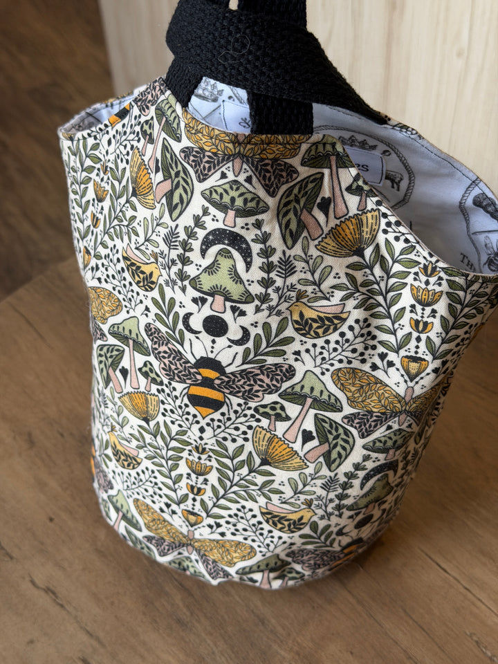 Small Bucket Bag - Legacy Royal Bee Yarn Company Fabric