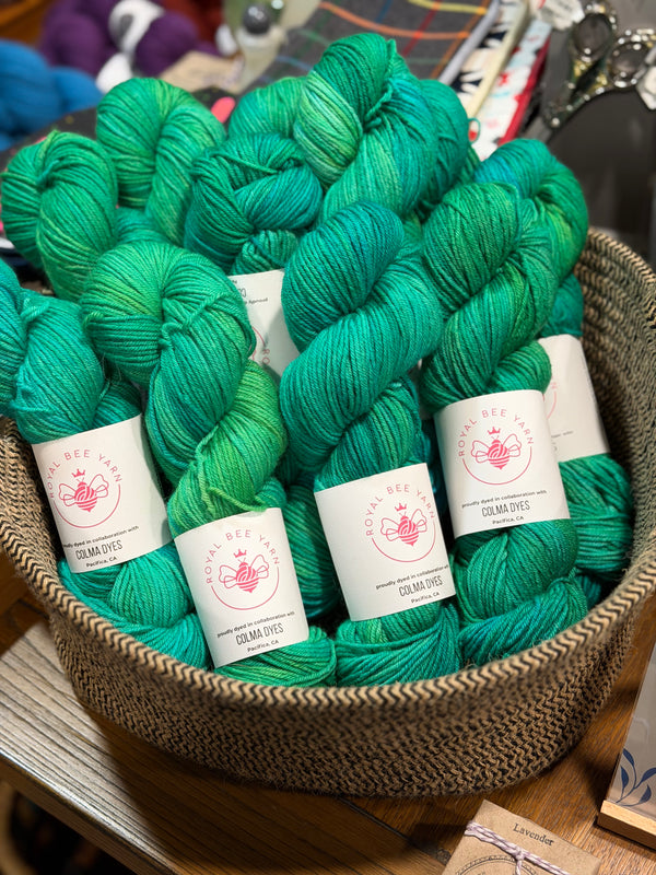 DK - 100% Organic Merino - Royal Bee Yarn Dyed with Colma Dyes