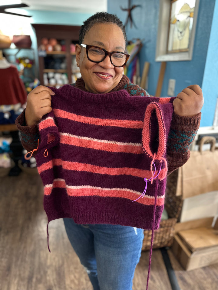 Knit Your First Sweater: Step-by-Step Sweater Workshop | 4-Week Class | Fridays (starting 9/19) 6:00pm - 7:00pm