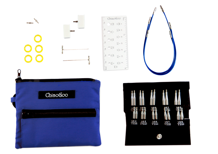 ChiaoGoo Twist Shorties Set #4-8 Circular Knitting Needles