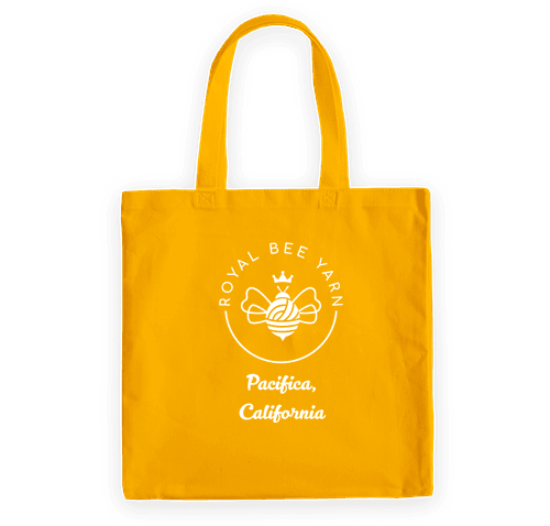 Royal Bee Yarn Tote Bag