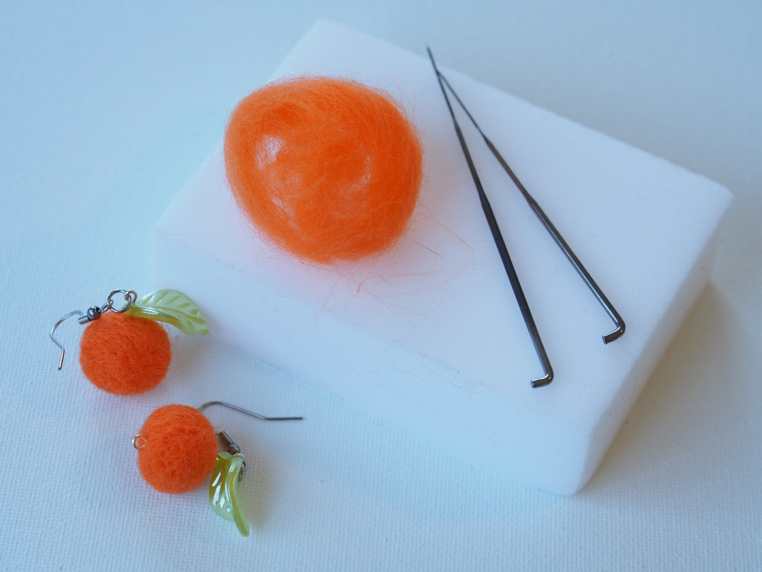 Fruit & Veggie Needle Felting Earring Workshop | Sunday 9/14 | 10:30am - 12pm