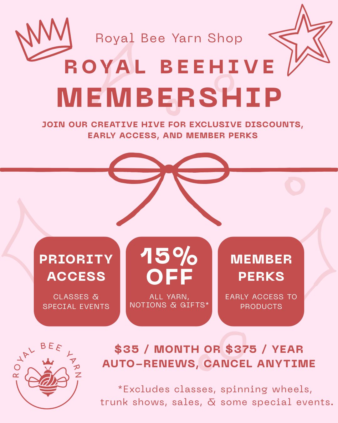 Royal Beehive Membership