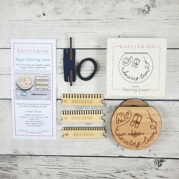 Katrinkles Wood Darning & Mending Loom Kit