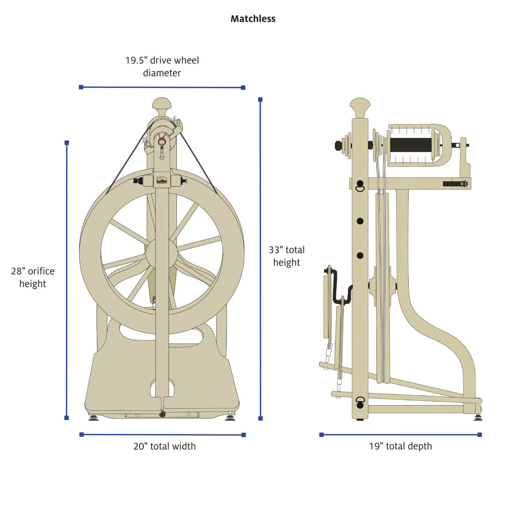 Schacht Matchless Double Treadle Spinning Wheel (In Store Only)