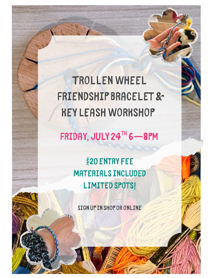 Trollen Wheel Friendship Bracelet and/or Tote Key Leash Workshop