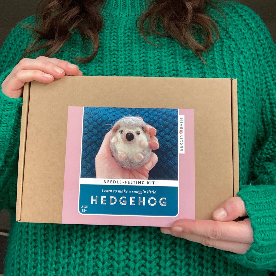 Needle Felting Kit, Hedgehog, Beginners, Creative Gift Idea