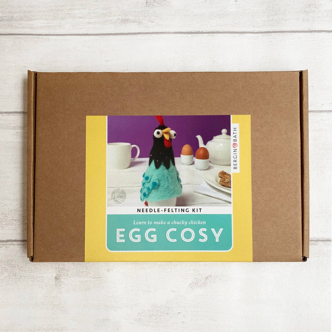 Needle Felting Kit - Chicken Egg Cosy. A creative gift idea.