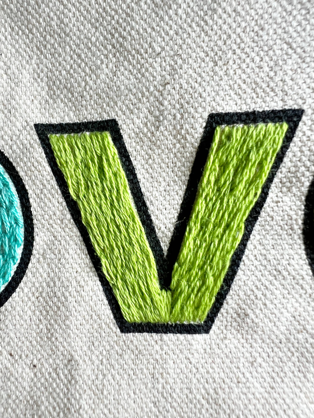 Love Your Neighbor Tote Bag Embroidery Kit