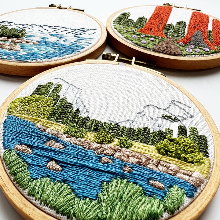 Yosemite Valley DIY Modern Hand Embroidery Kit
