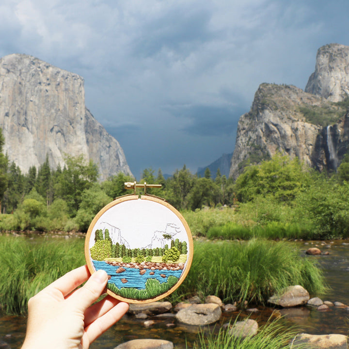 Yosemite Valley DIY Modern Hand Embroidery Kit