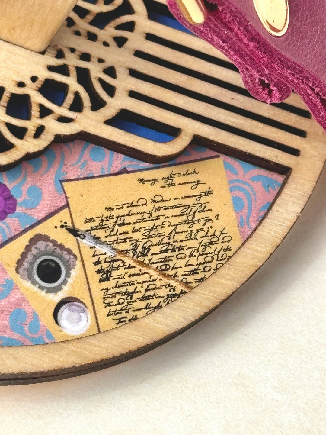 Lemonwood Wrist Yarn Holder