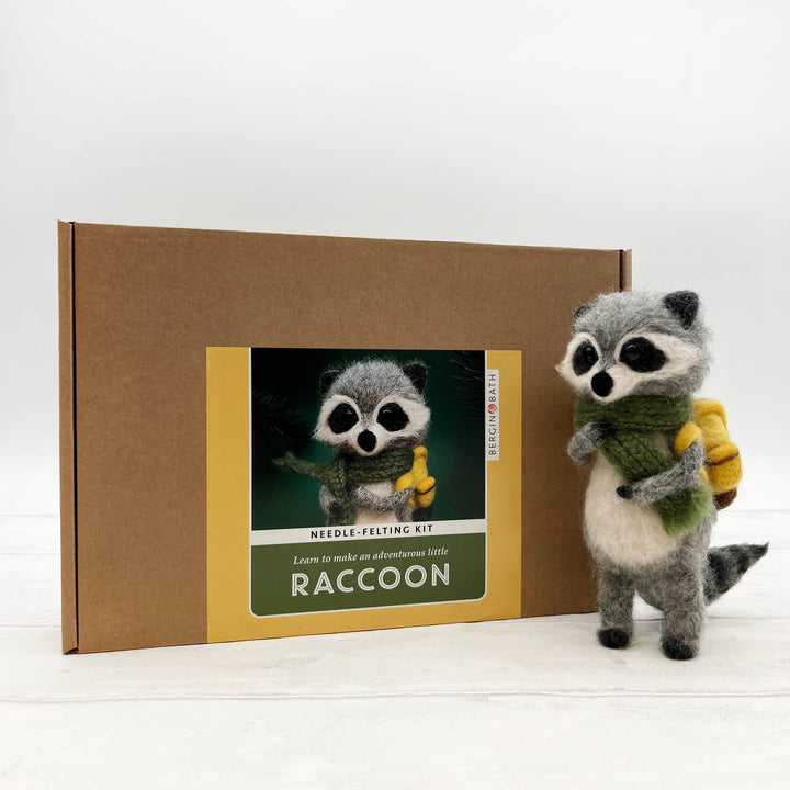 Needle Felting Kit, Raccoon