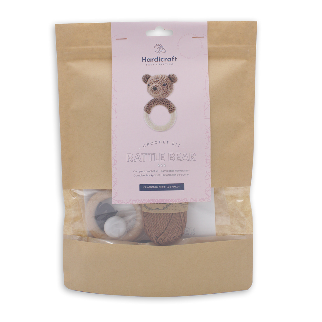 DIY Crochet Kit - Rattle Bear