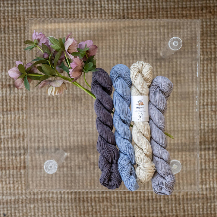 Kelbourne Woolens Mojave: Versatile sport/DK weight cotton/linen blend yarn