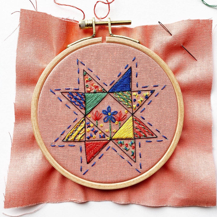 Seeing Starflowers Embroidery Kit for Beginners