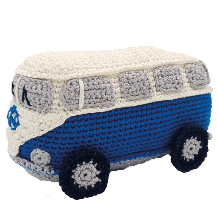 DIY Crochet Kit - Retro Van Blue