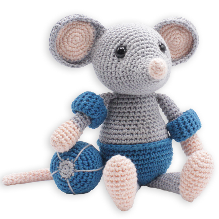 DIY Crochet Kit - Eddy Mouse
