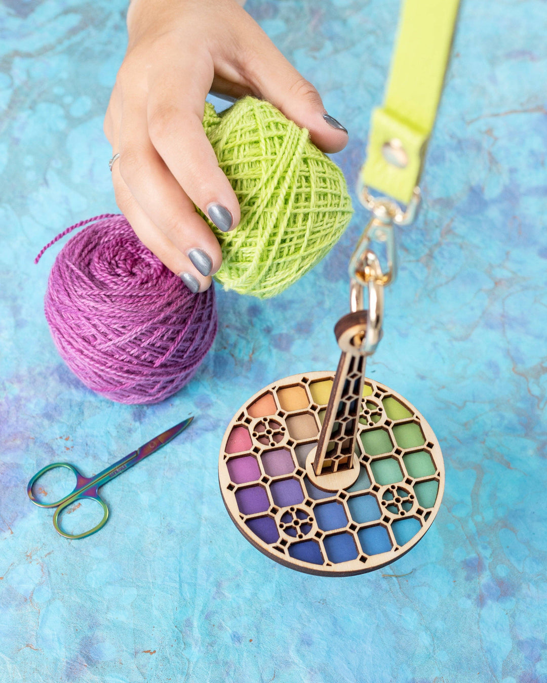 Lemonwood Wrist Yarn Holder