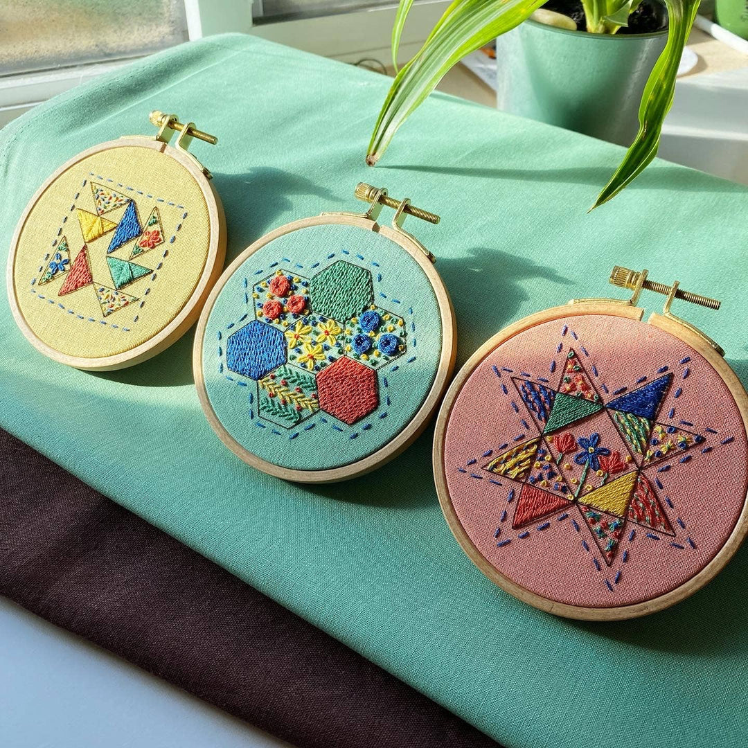 Seeing Starflowers Embroidery Kit for Beginners