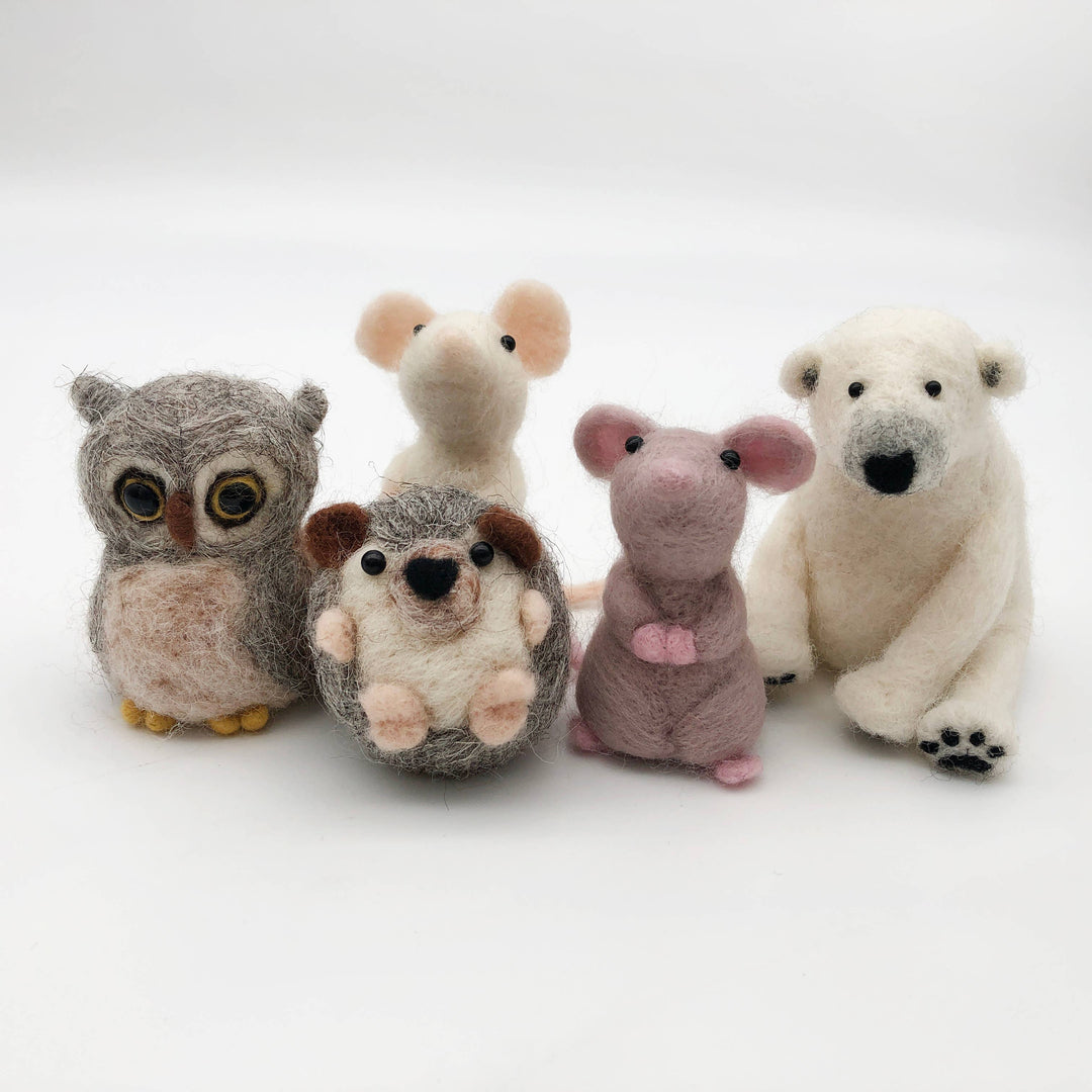 Needle Felting Bumper Kit - Creatures. A premium starter set