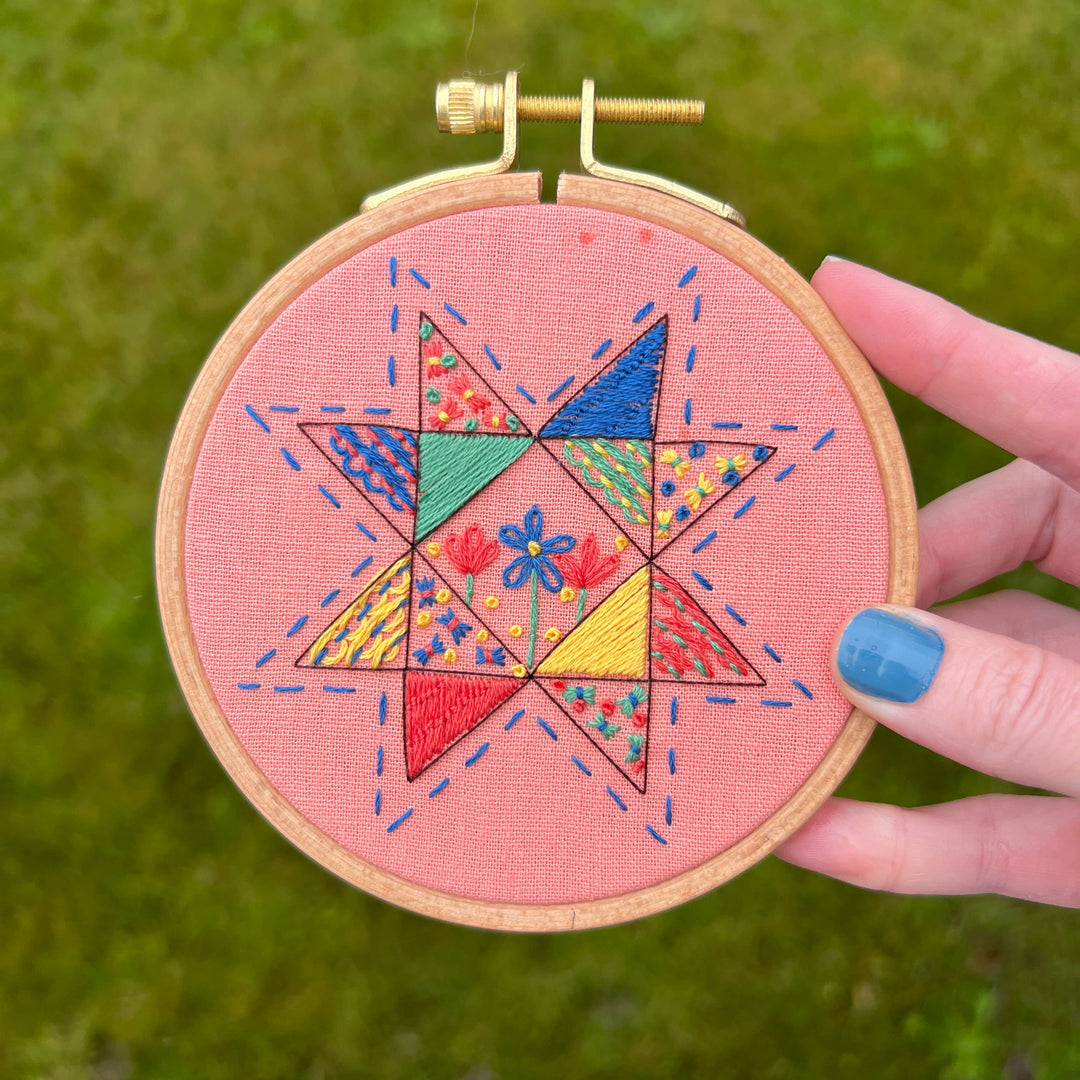 Seeing Starflowers Embroidery Kit for Beginners