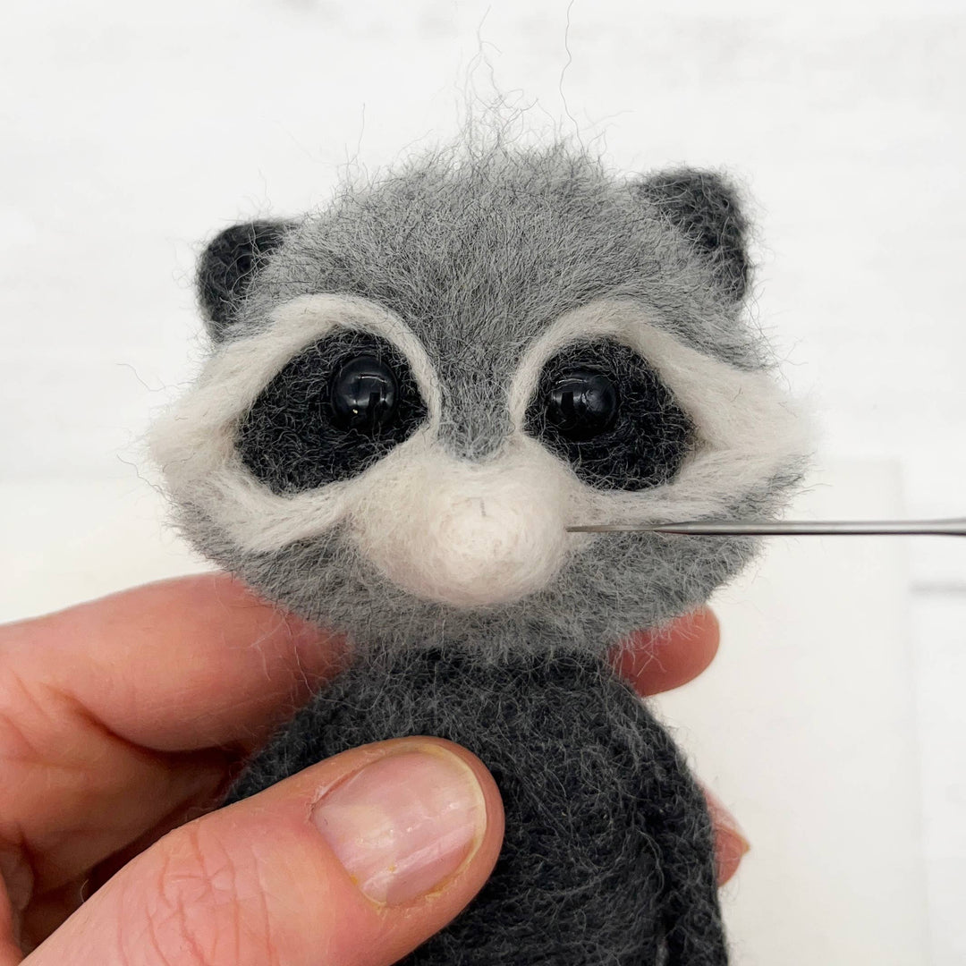 Needle Felting Kit, Raccoon