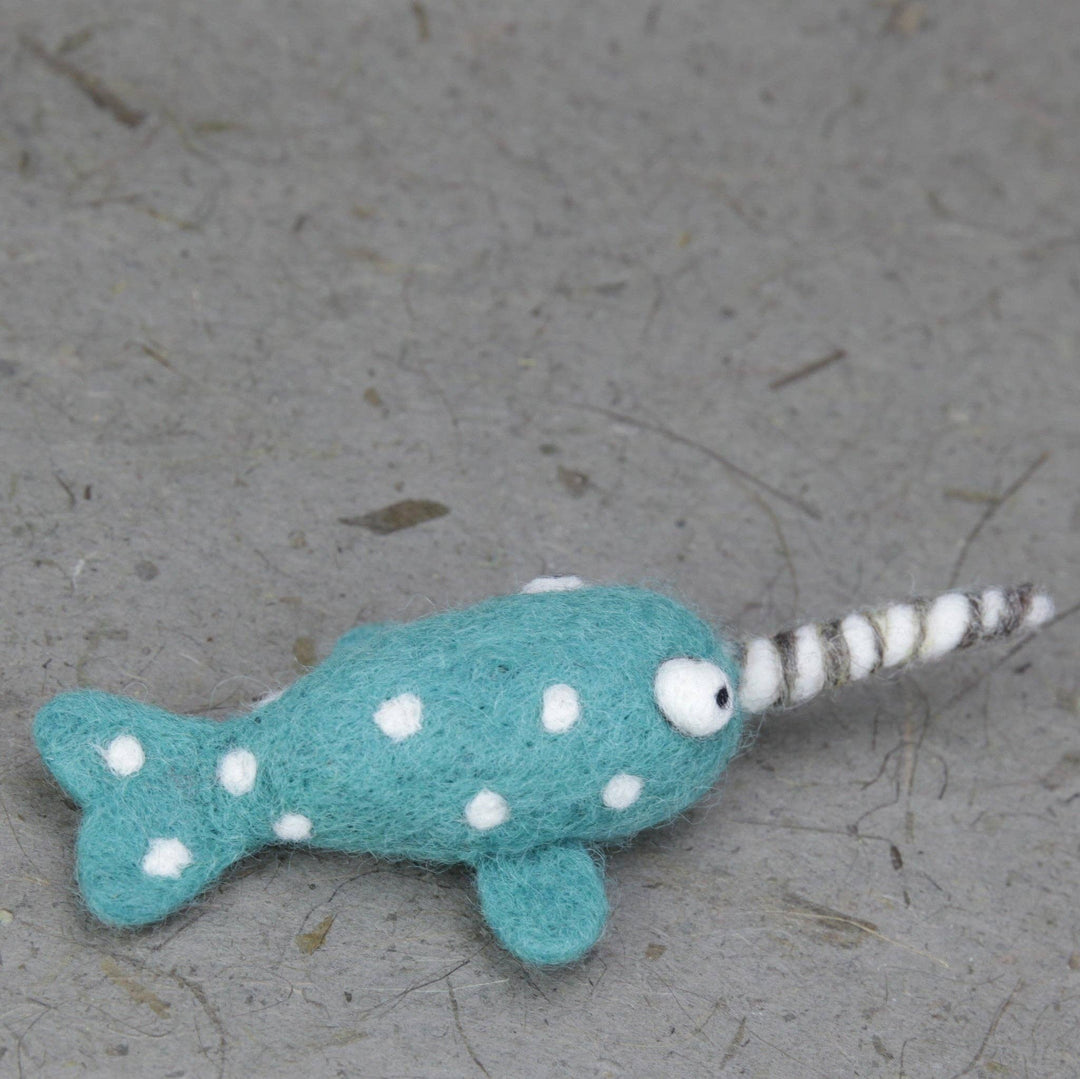 Needle Felting Narwhal Kit