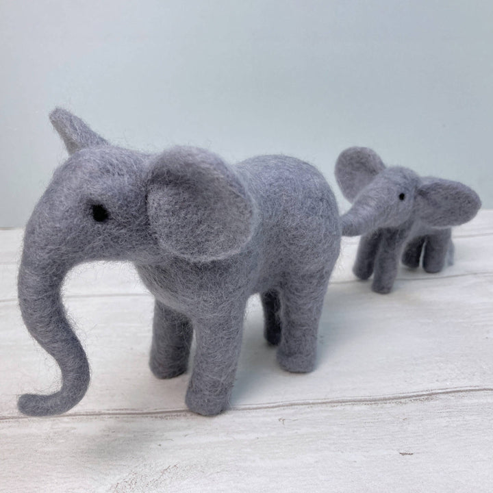 Needle Felted Elephant Kit. A Gorgeous Craft Set For Adults.