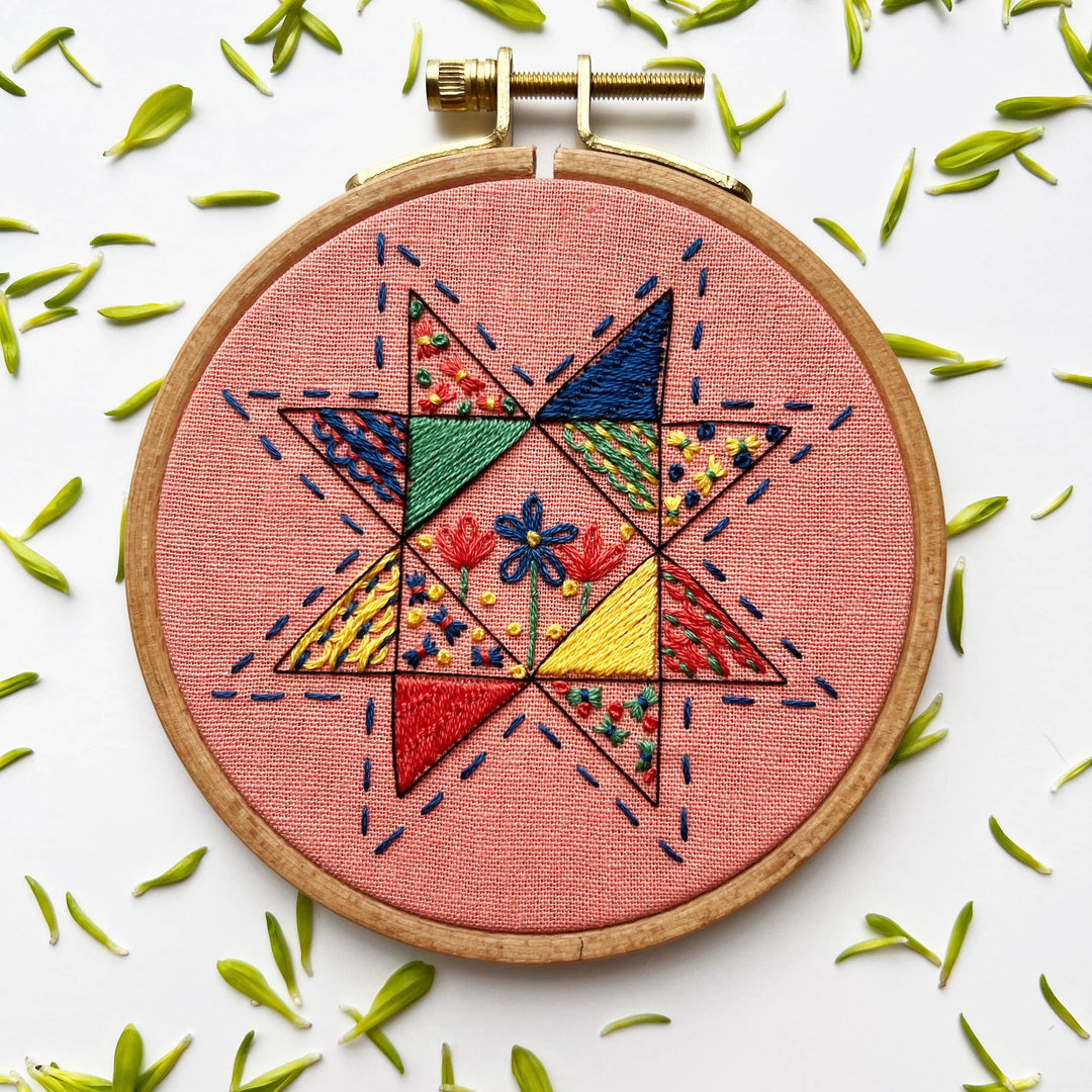 Seeing Starflowers Embroidery Kit for Beginners