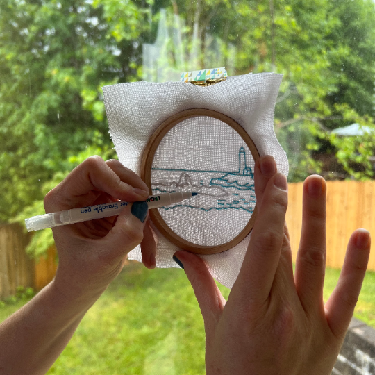 DIY Embroidery Kit, California Poppies