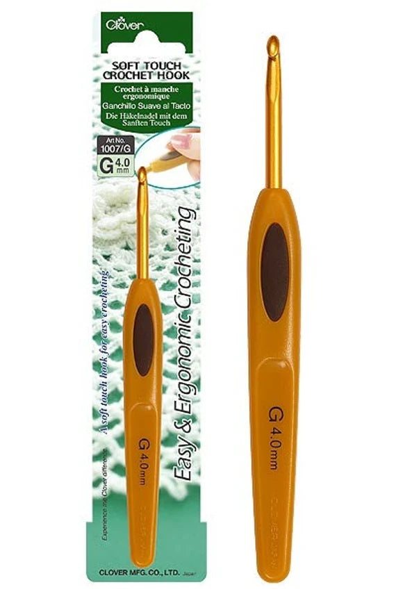 Clover - Soft Touch Crochet Hook - Ergonomic Lightweight